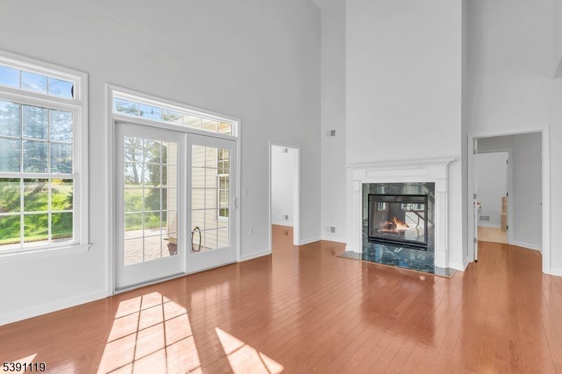 Empty room, Fireplace, Interior, Wood Texture Flooring