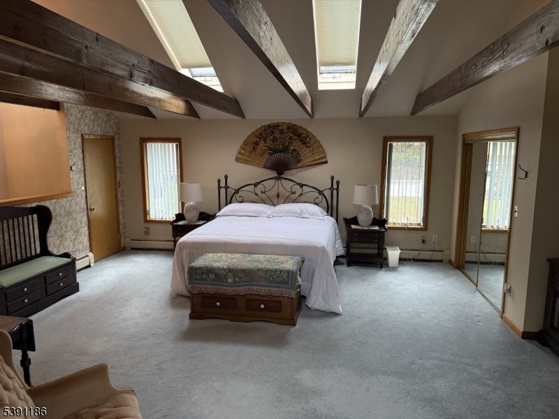 Bedroom, Interior, Wooden Beams