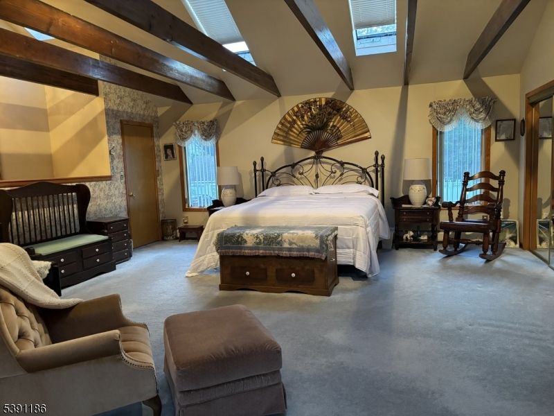 Bedroom, Interior, Wooden Beams