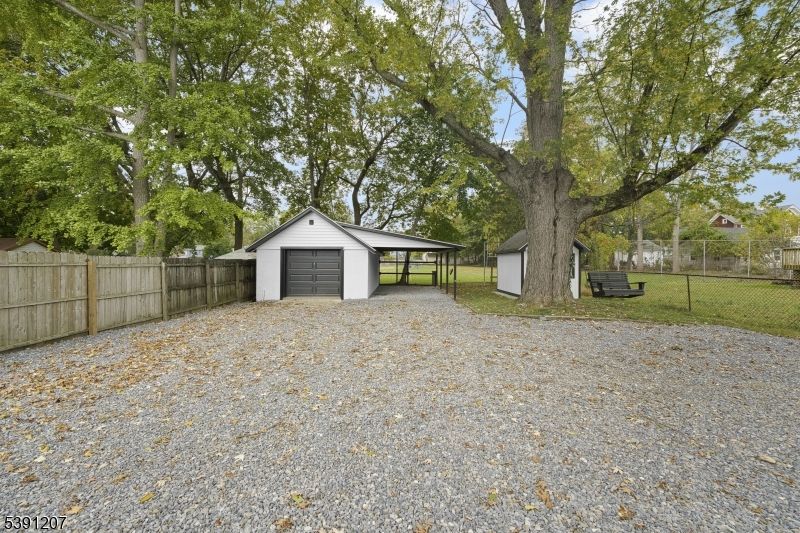 Backyard, Detached Garage, Exterior