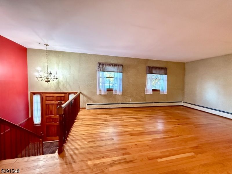 Chandelier, Empty room, Interior, Wood Texture Flooring