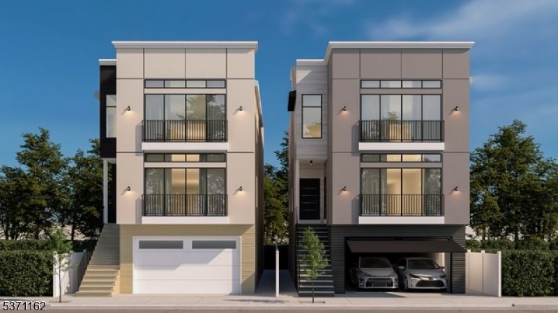 Attached, Exterior, Facade, Modern