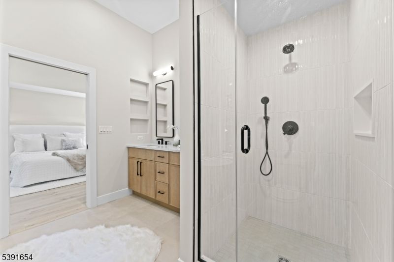 Bathroom, Bedroom, Glass Shower, Interior