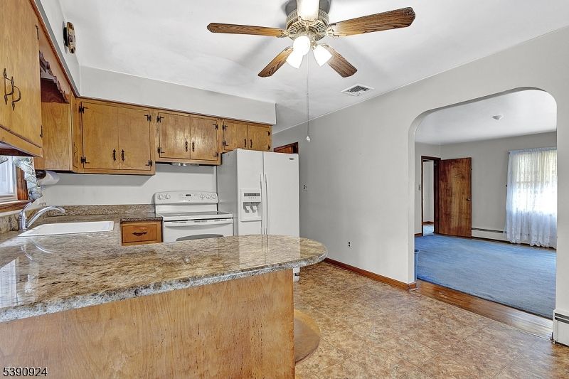 Interior, Kitchen, Wood Texture Flooring