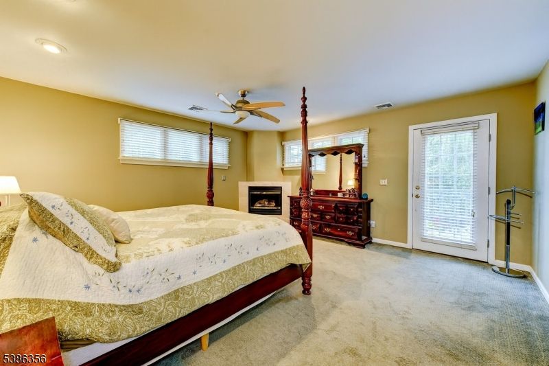 Bedroom, Fireplace, Interior, Recessed Lighting