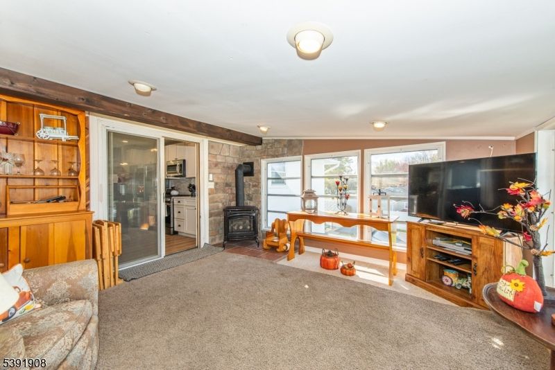 Fireplace, Interior, Stone Walls, Wooden Walls