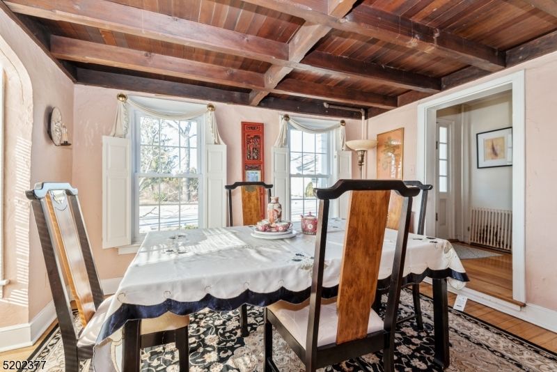 Dining room, Interior, Wooden Beams, Wooden Ceilings, Wood Texture Flooring