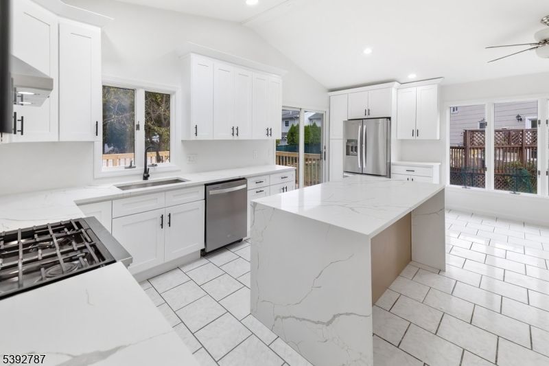 Interior, Kitchen, Recessed Lighting, Stainless Steel Appliances