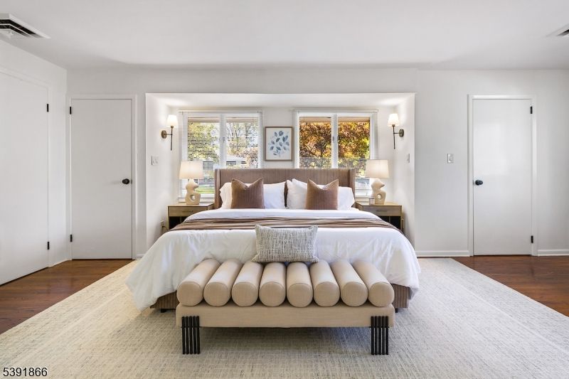 Bedroom, Interior, Wood Texture Flooring