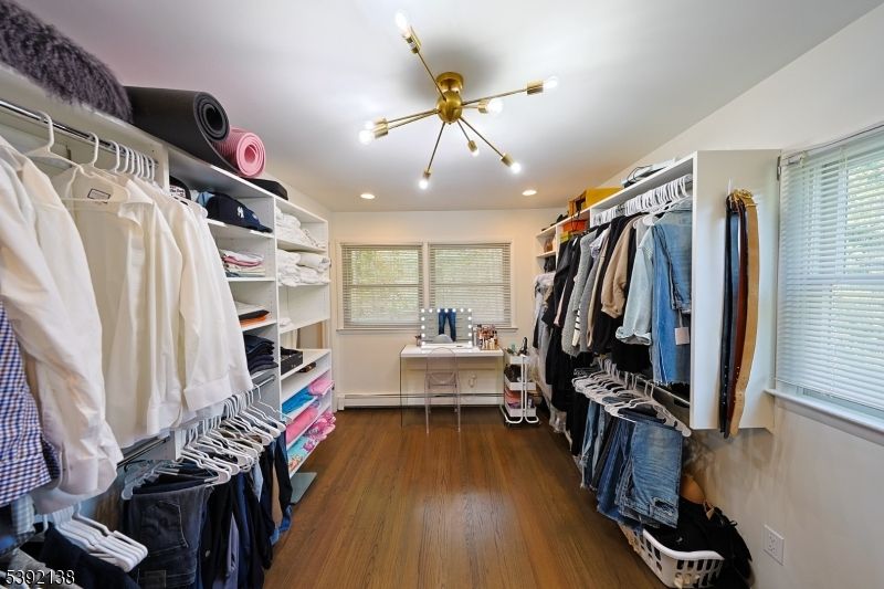 Interior, Pendant Lights, Recessed Lighting, Walk-in Closets, Wood Texture Flooring