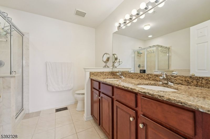 Bathroom, Dual Sink Vanities, Glass Shower, Interior