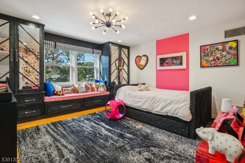 Bedroom, Interior, Pendant Lights, Recessed Lighting