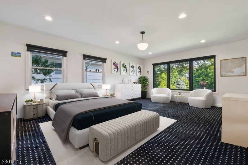 Bedroom, Interior, Recessed Lighting