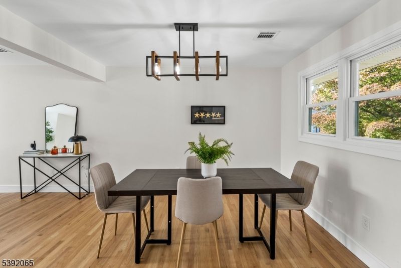 Chandelier, Dining room, Fireplace, Interior, Pendant Lights, Wood Texture Flooring