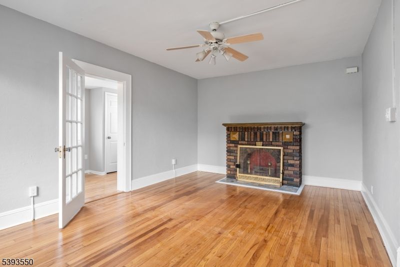 Empty room, Fireplace, Interior, Wood Texture Flooring