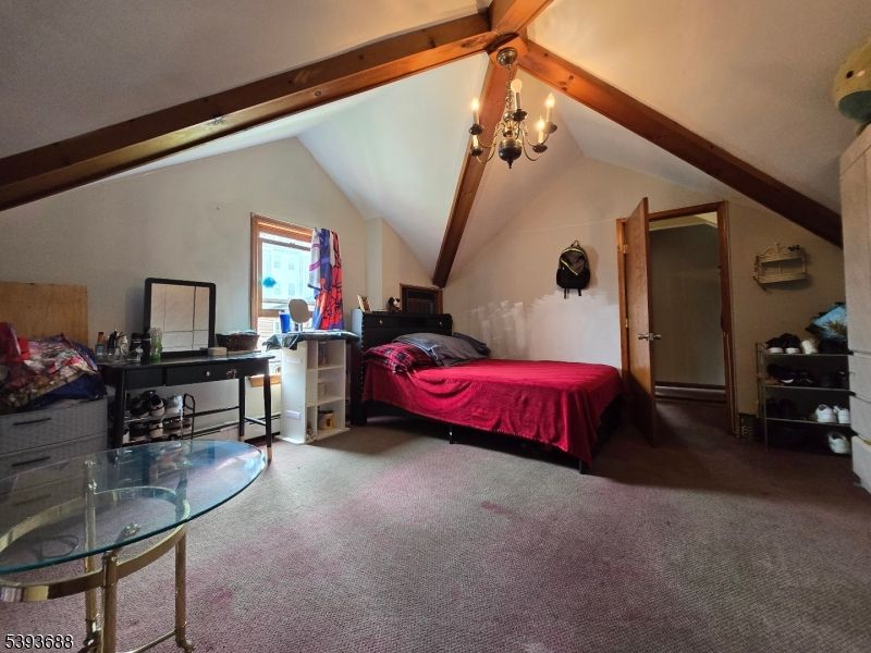 Bedroom, Chandelier, Interior, Wooden Beams