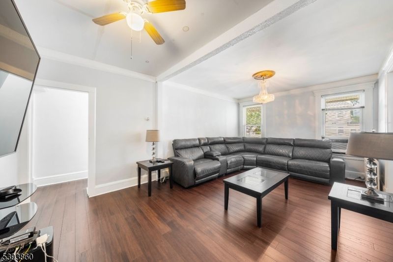 Chandelier, Interior, Living room, Wood Texture Flooring