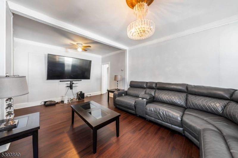 Chandelier, Interior, Living room, Wood Texture Flooring
