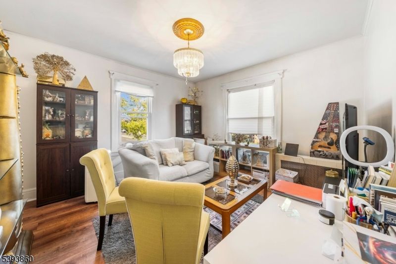 Chandelier, Interior, Living room, Wood Texture Flooring