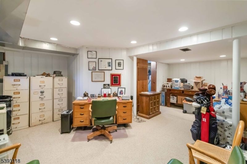 Home Office, Interior, Recessed Lighting