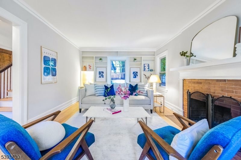 Fireplace, Interior, Living room, Stone Walls, Wood Texture Flooring