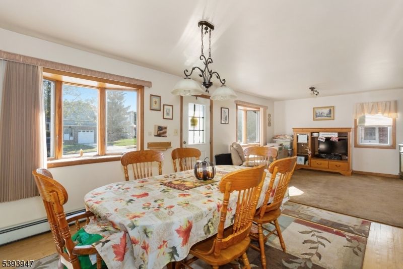 Chandelier, Dining room, Interior, Pendant Lights, Wood Texture Flooring