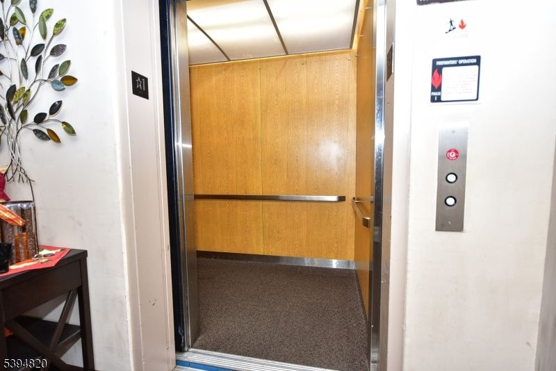 Elevator, Interior, Wooden Walls