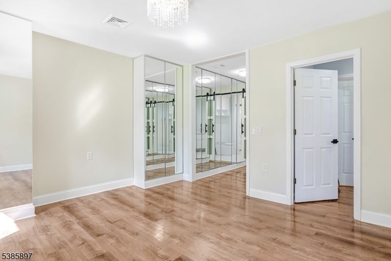 Chandelier, Empty room, Interior, Wood Texture Flooring