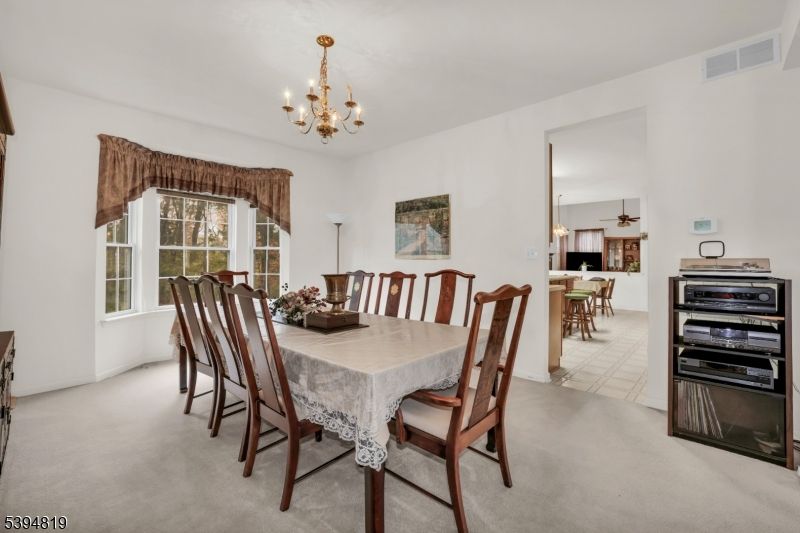 Chandelier, Dining room, Interior