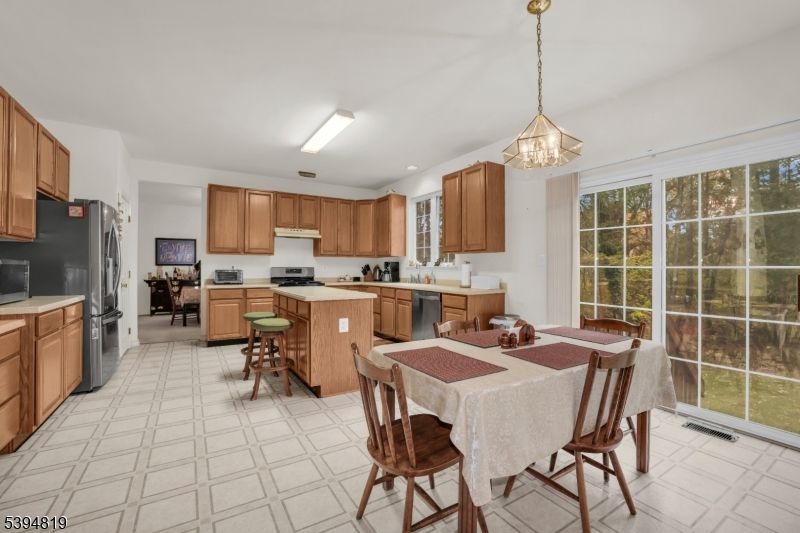 Dining room, Interior, Kitchen, Pendant Lights, Recessed Lighting