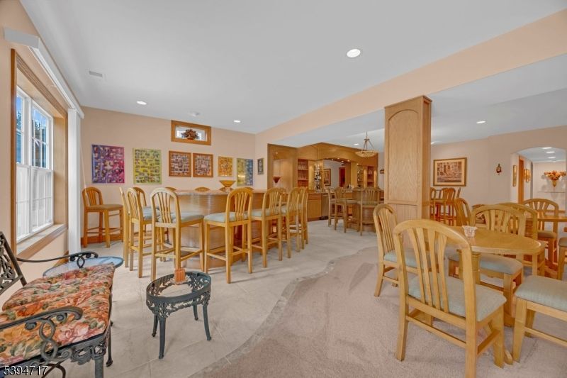 Chandelier, Dining room, Interior, Recessed Lighting