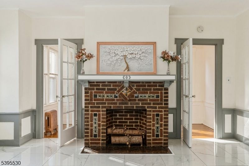 Fireplace, Interior, Marble