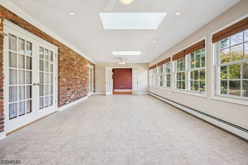 Empty room, Interior, Recessed Lighting, Stone Walls