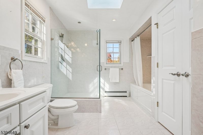 Bathroom, Glass Shower, Interior, Marble, Recessed Lighting