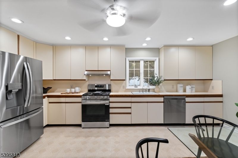 Interior, Kitchen, Recessed Lighting, Stainless Steel Appliances