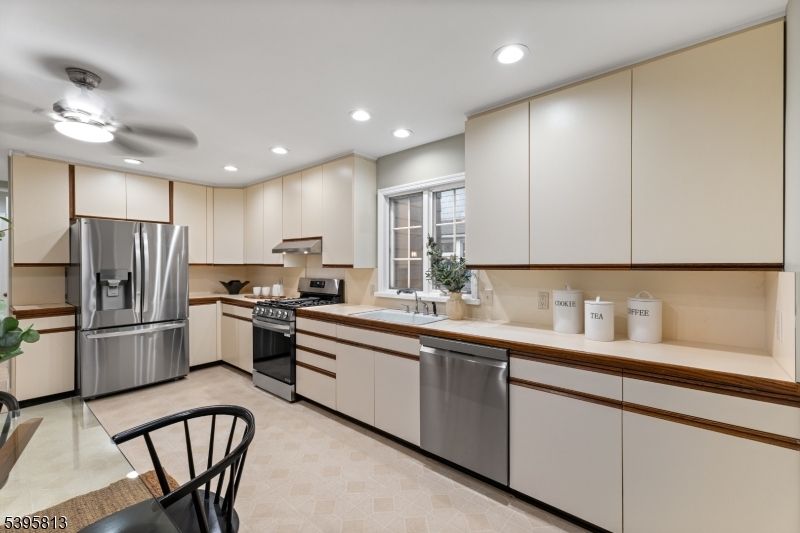 Interior, Kitchen, Recessed Lighting, Stainless Steel Appliances