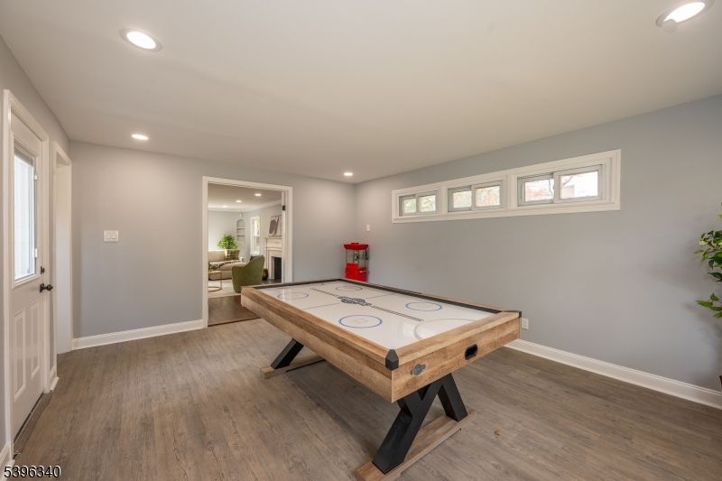 Game Room, Interior, Recessed Lighting, Wood Texture Flooring
