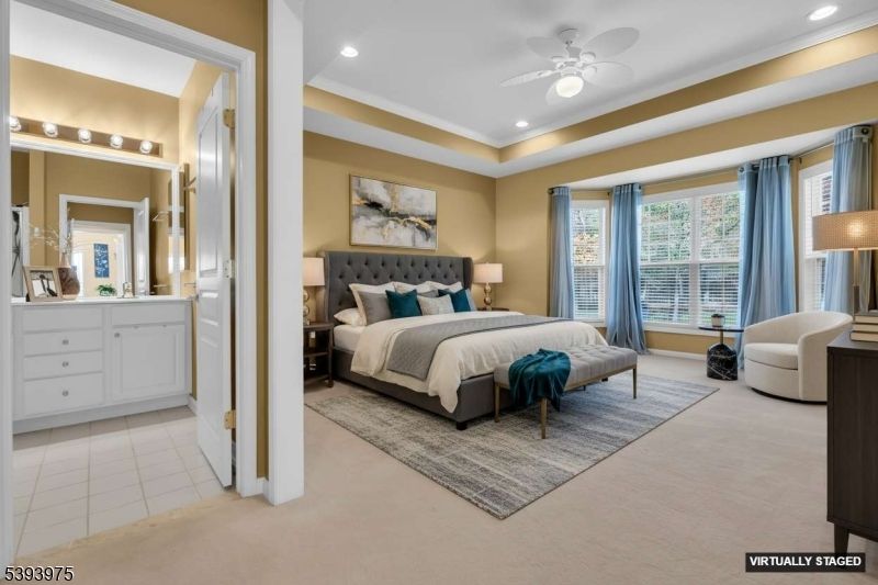 Bedroom, Interior, Recessed Lighting