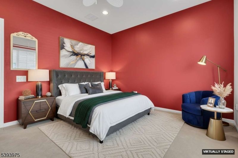 Bedroom, Interior, Recessed Lighting