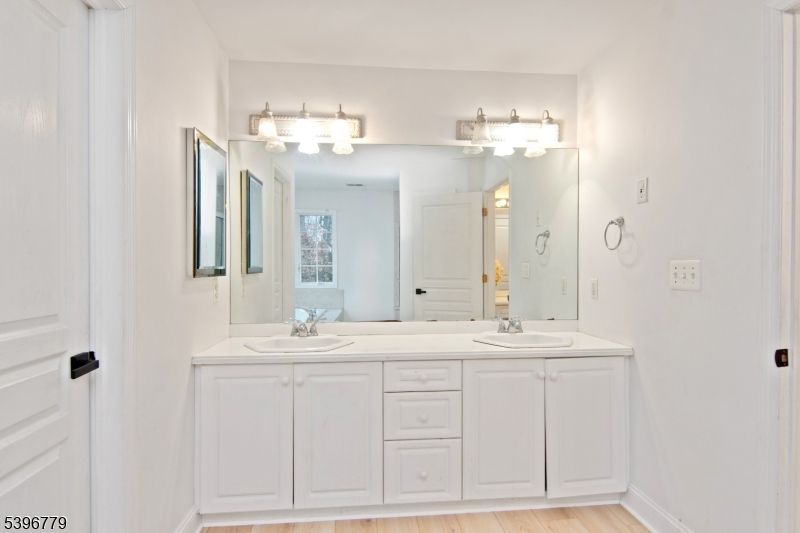 Bathroom, Dual Sink Vanities, Interior, Wood Texture Flooring