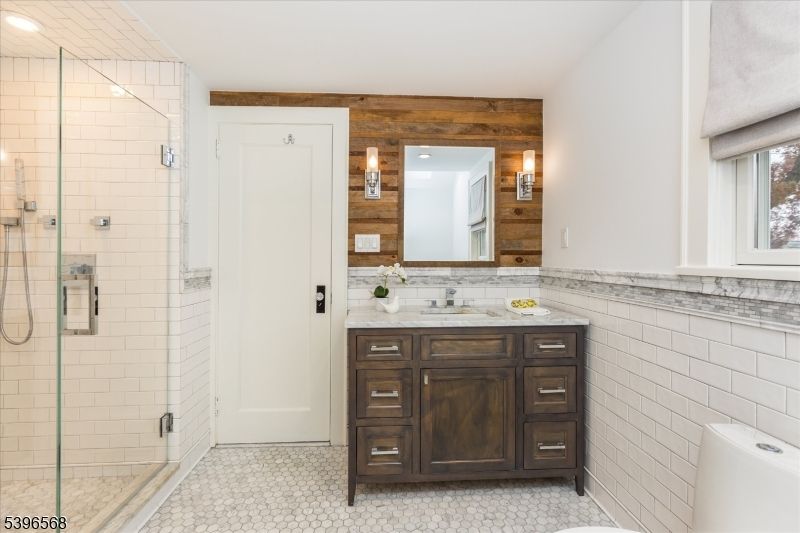 Bathroom, Glass Shower, Interior, Wooden Walls