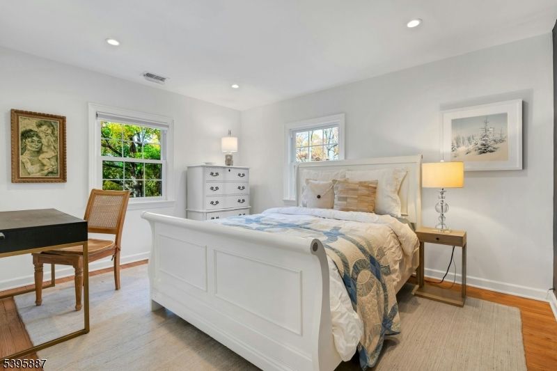 Bedroom, Home Office, Interior, Recessed Lighting, Wood Texture Flooring