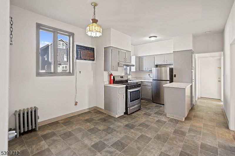 Interior, Kitchen, Pendant Lights, Stainless Steel Appliances