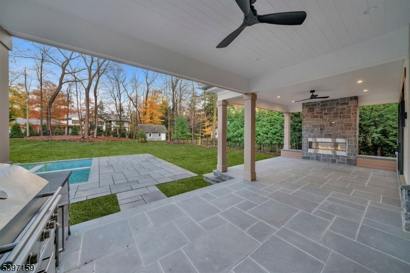 Backyard, Exterior, Fireplace