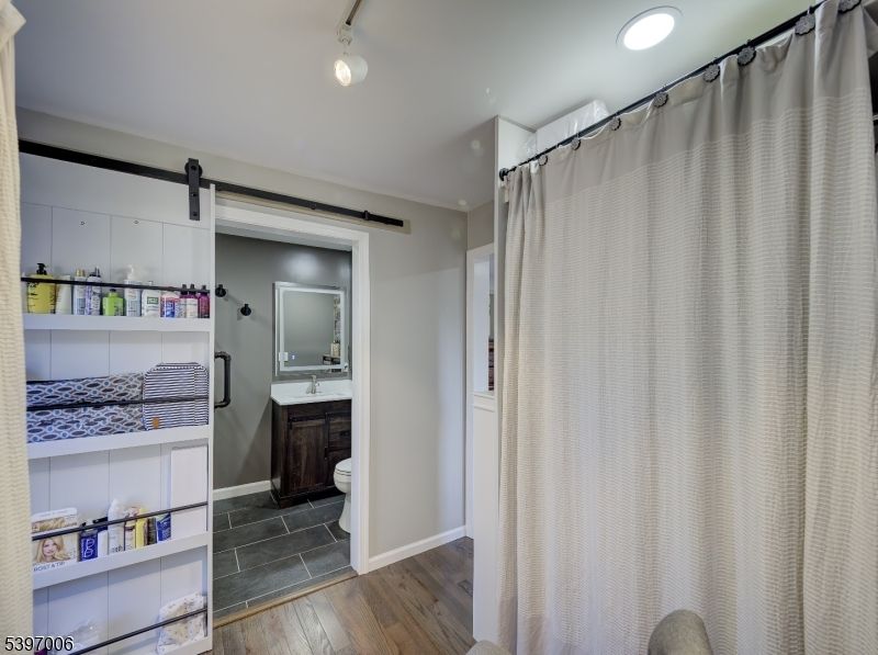 Bathroom, Interior, Wood Texture Flooring