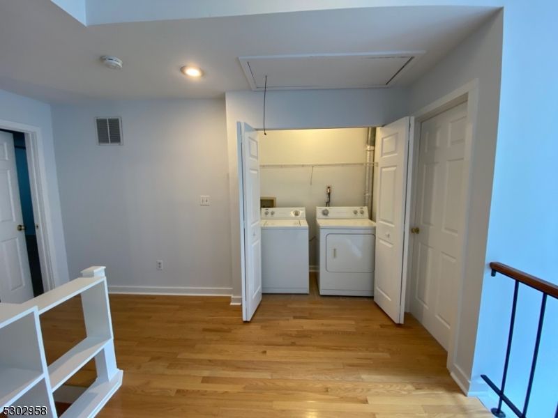 Interior, Recessed Lighting, Utility Closets, Washer, Wood Texture Flooring