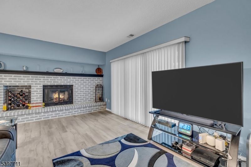 Fireplace, Interior, Stone Walls, Wood Texture Flooring