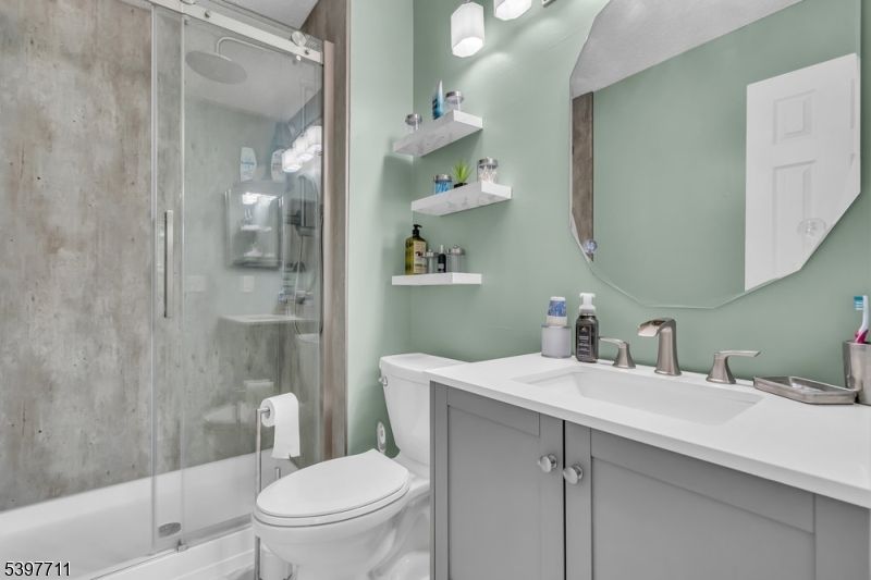 Bathroom, Glass Shower, Interior