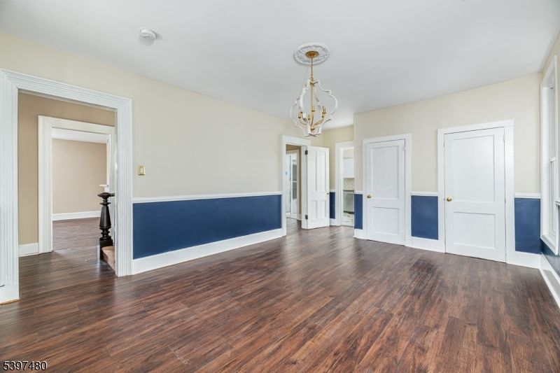 Chandelier, Empty room, Interior, Wood Texture Flooring