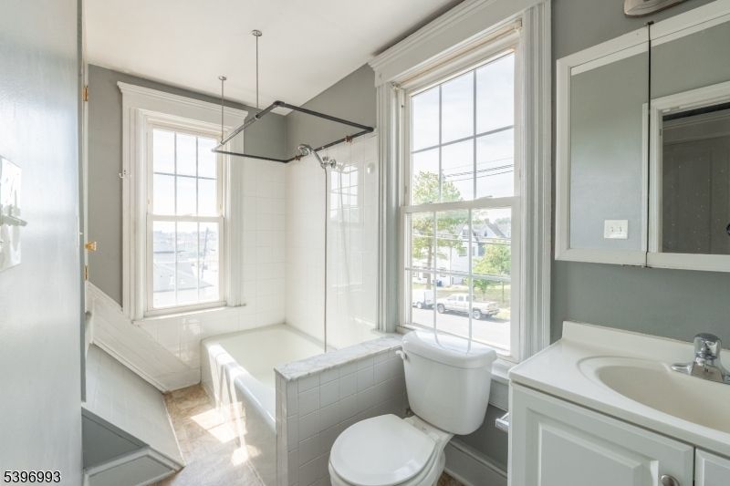 Bathroom, Glass Shower, Interior, Pendant Lights